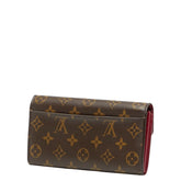 ルイ ヴィトン モノグラム ポルトフォイユ サラ 長財布 M62234 ブラウン フューシャ PVC レザー レディース LOUIS VUITTON 【中古】